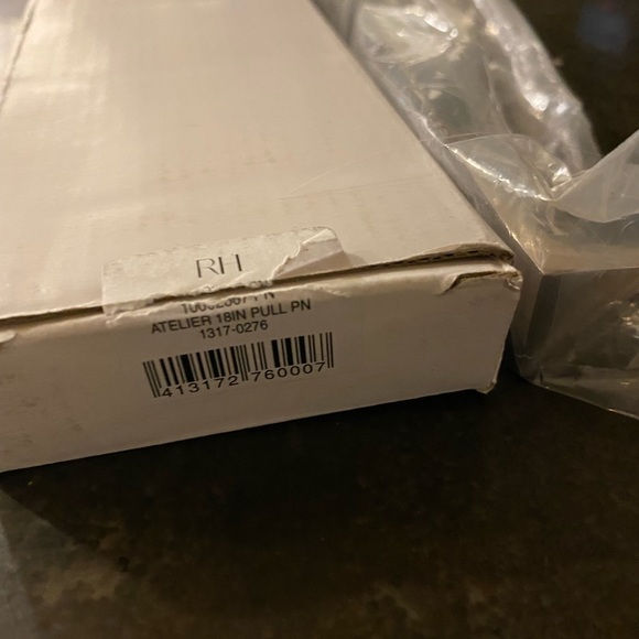 Restoration Hardware Atelier Polished Chrome 18” Pull - Picture 2 of 3